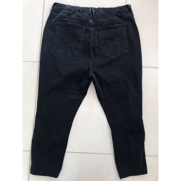 Good American Good Legs Denim Jeans High Waist Crop - Picture 3 of 11